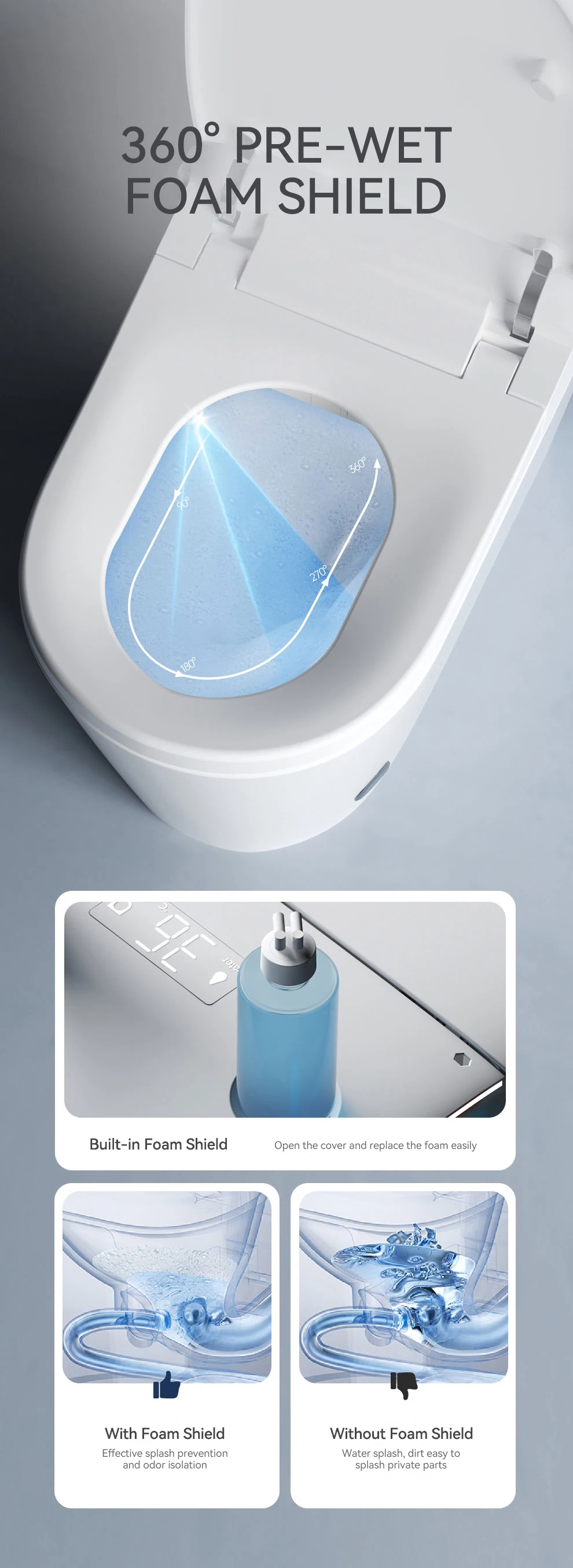 product hot sale automatic open wc electric bidet toilets intelligent toilet bowl foot touch sensor flush one piece smart toilet-19
