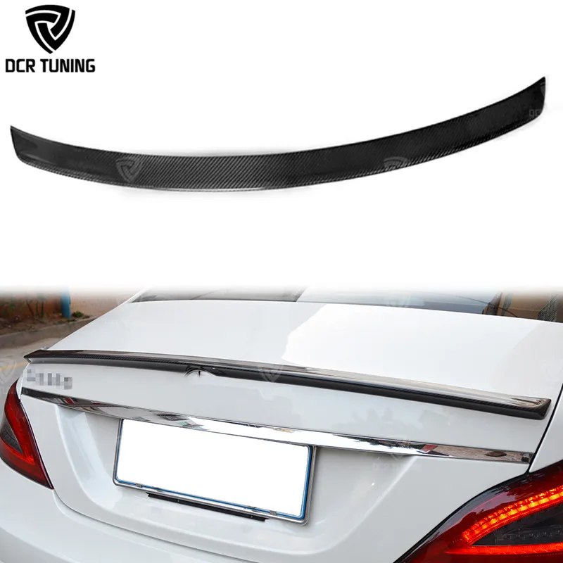White CLS-Class W218 For Mercedes BENZ A Style Rear Trunk Spoiler Paint #799