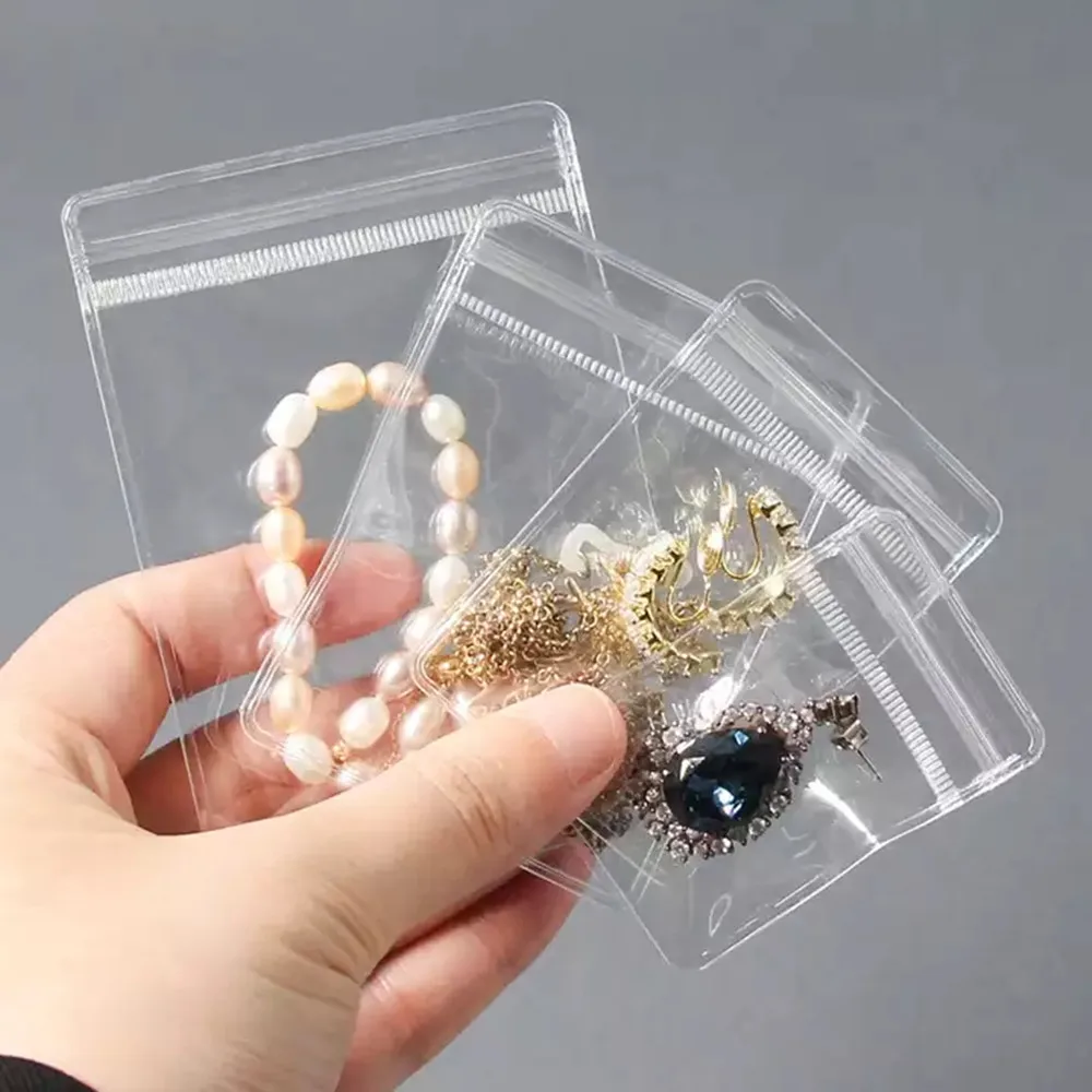 High Quality Resealable Pvc Clear Pouch Jewelry Packaging Transparent ...