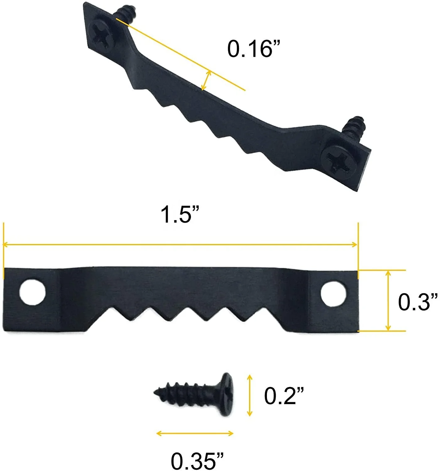 Heavy Duty Sawtooth Picture Frames Hangers With Screws Photo Frame