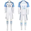[no. 14 blue and white style] comes with gloves