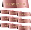 Rose Gold Printed Gold Letter; 1pcs