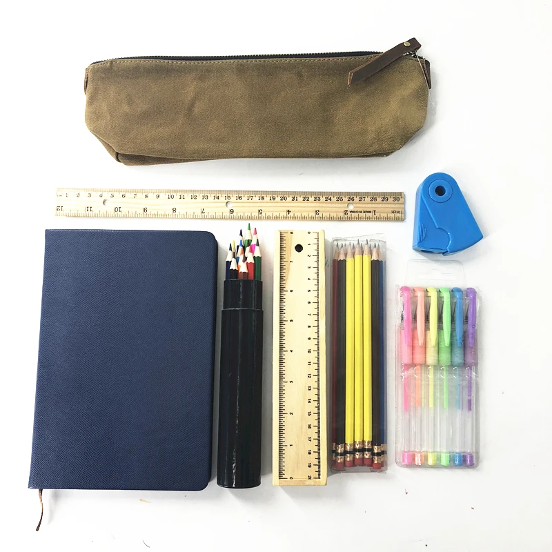 Школьные принадлежности, художественный набор, подарок для детей, мультяшный подарочный набор, набор канцелярских принадлежностей для студентов