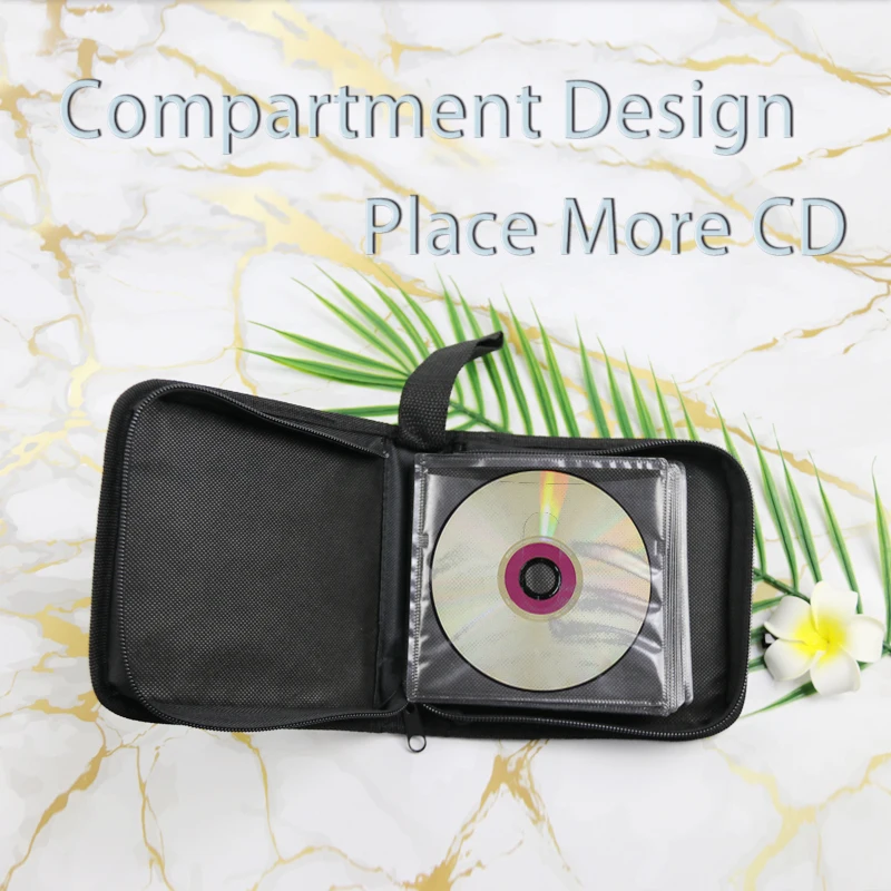 Custom Logo Portable Disc PVC Wallet Holder Bag DVD Binder Book Box EVA CD Storage Bag CD Carry Case details