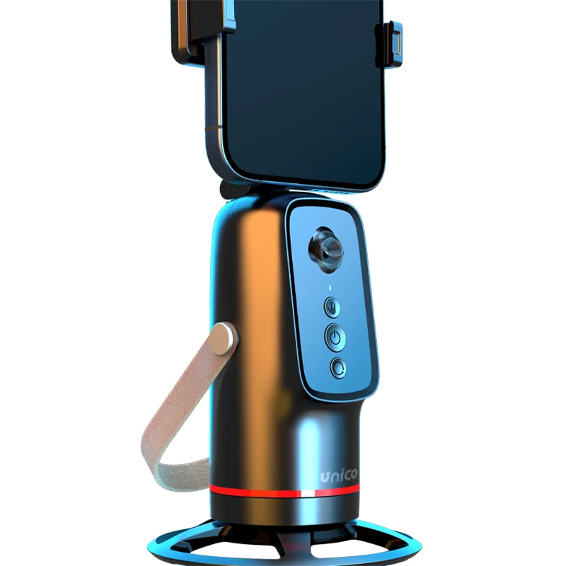 Unico BR6481 Smart Face Track Gimbal Ai 360 Tripod Stand With Track for Phone Auto Face Tracking Gesture Gimbal Camera Holder