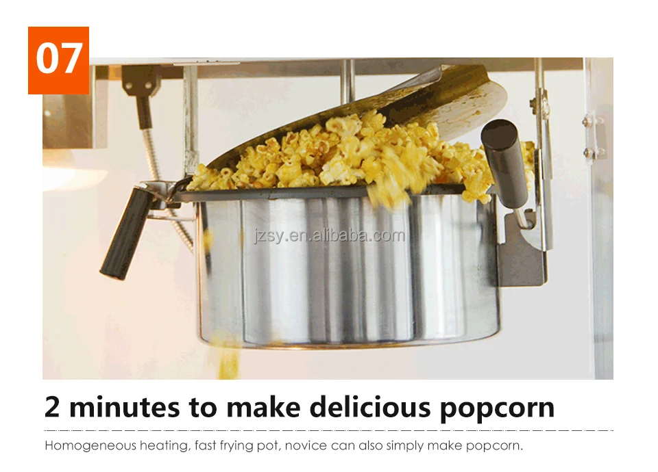 Commercial Popcorn Maker 8oz Popcorn Machine Stainless Steel Electric