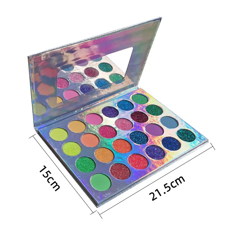 
 OEM Лидер продаж косметика оптовая продажа 24 цвета Хэллоуин светящиеся тени для век Палитра блестки матовые тени для век частная марка  