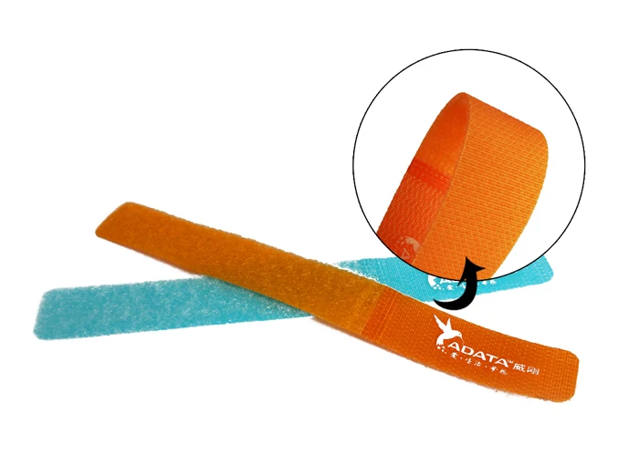 Cable Tie Nylon Hook and Loop Strap Cable Tie Cinch Strap Buckle Velcroes Custom Nylon Fastener Velcroes