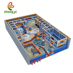 Hot Selling Factory Price Funny Soft Play Indoor Playground Equipment Candy Theme Pink Color Age 3-12 Years Zhongyi Brand