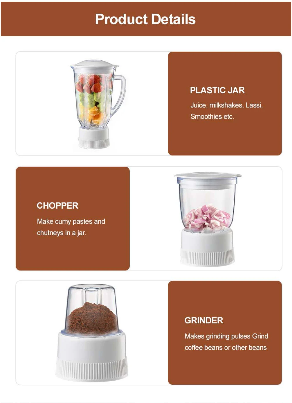 Quality Blender For Smoothies Electric Blender Mixer Grinder Machine Blender And Food Processor manufacture