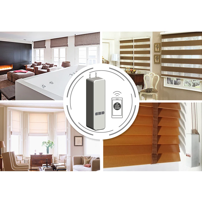 RSH Tuya Wifi Roller Shutter Motor Wireless Remote APP Voice Control Motorized Smart Blinds for Alexa Google Home
