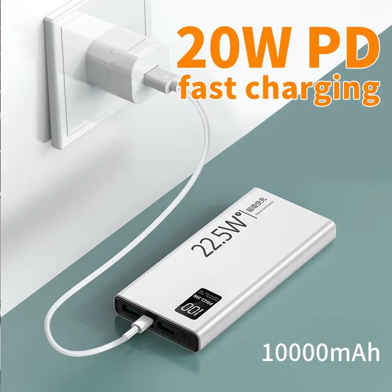 22.5w Fast Charging Power Bank 20000mah Large Capacity Mobile Power