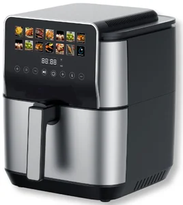 8.5L Digital Air Fryer with Non-Stick up Heating Colorful Touchscreen Visible Window for Household Use Electric 1-Year Warranty