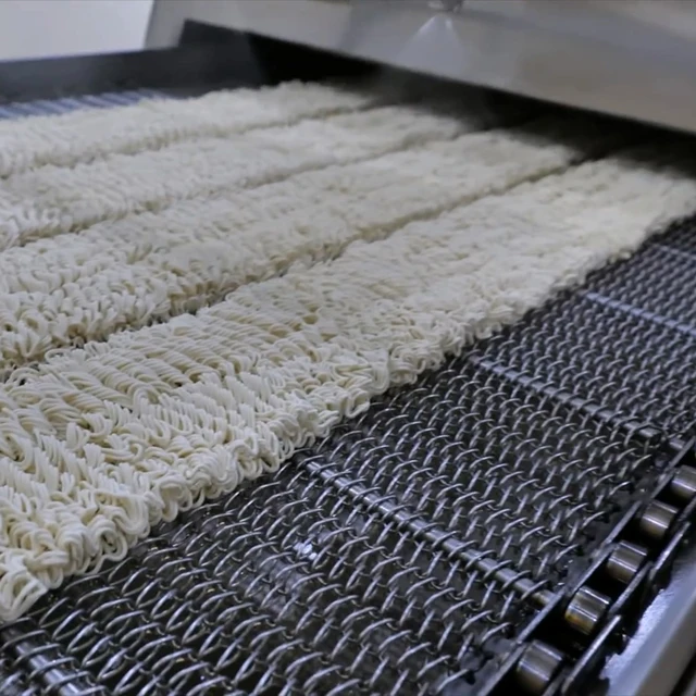 Stainless Steel Wire Net Belt with Tsubaki Chain of Instant Noodle Steam Machine for Food Conveyor 4