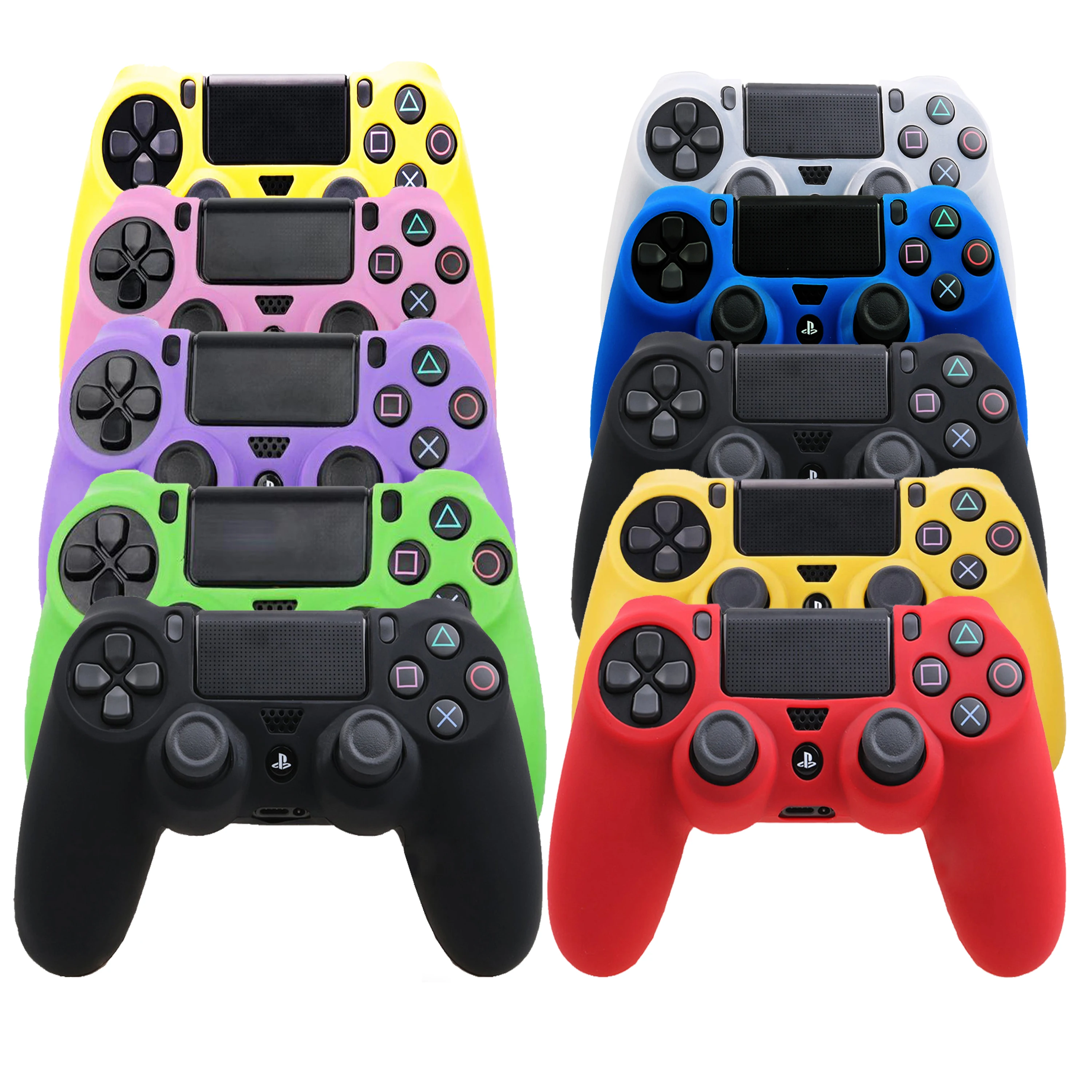 Multi Color Soft Silicone Rubber Gel Skin Non Slip Protective Case Cover For Sony Ps4 Controller Buy Ps4 Case Ps4 Skin Ps4 Cover Product On Alibaba Com