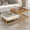 Mobile bianco con cornice dorata| Vic Grey e Tea Glass ad Alta Lucentezza