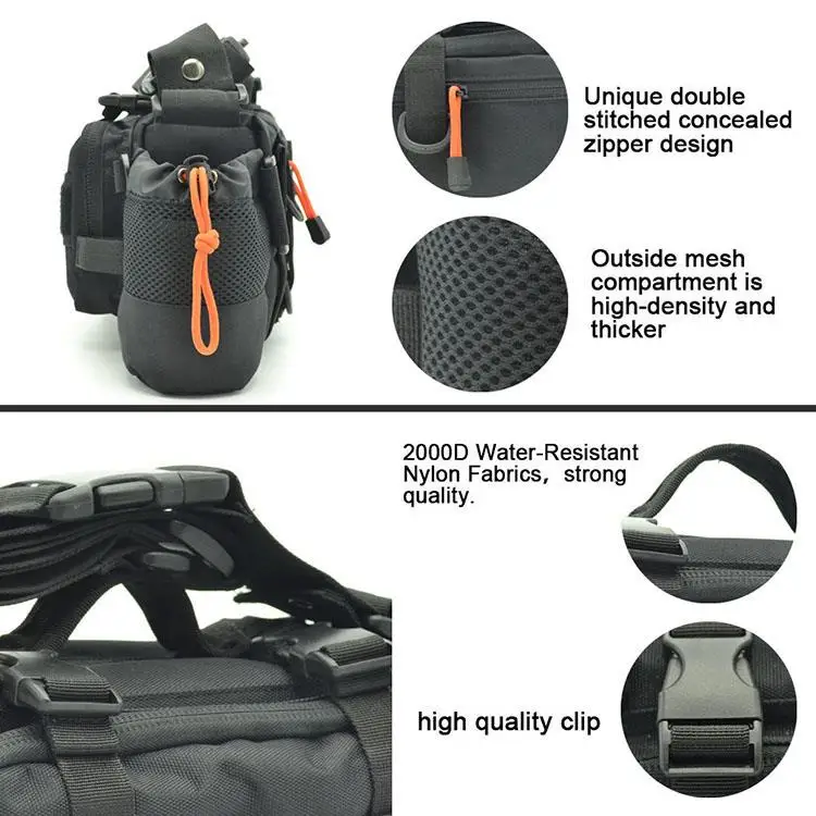 Portable Outdoor Fishing Tackle Bags Waist Fishing Gear Storage Bag ...