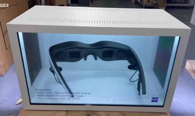 Digital Signage and Displays Multitouch Lcd See Through Transparent Display Box