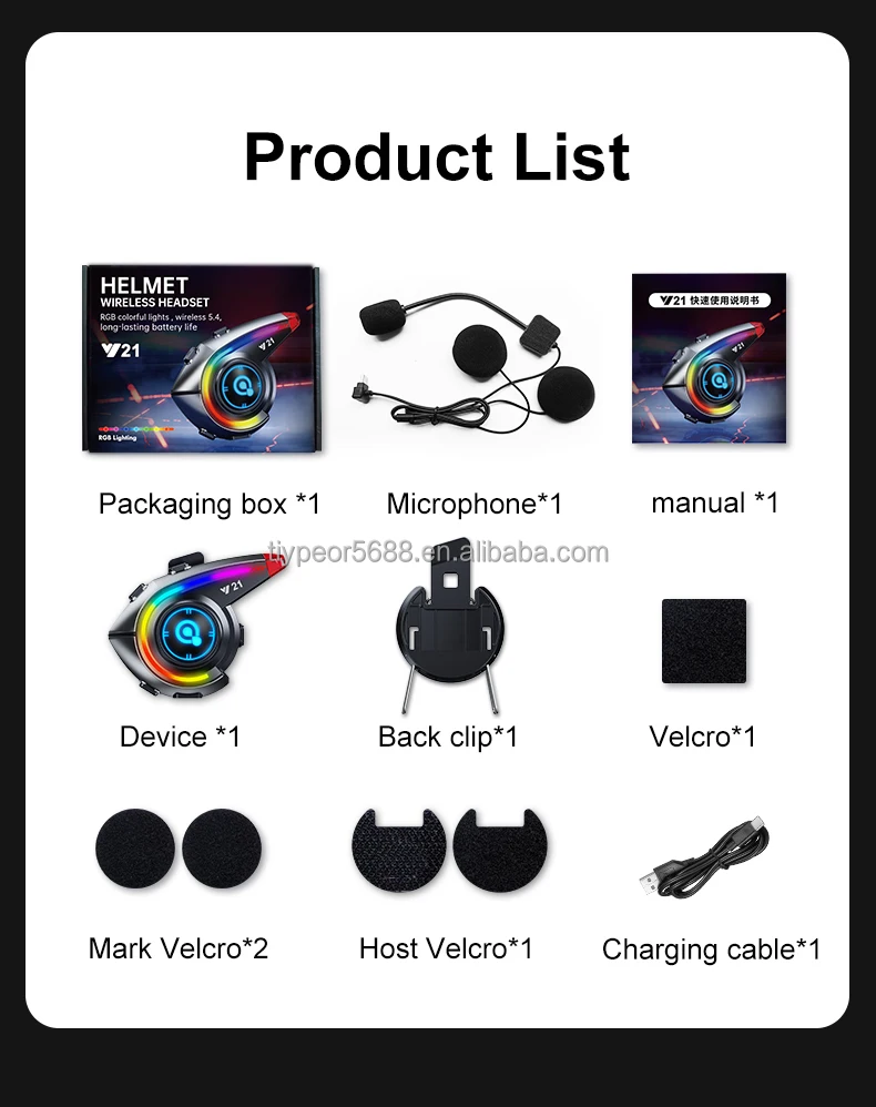 product tiypeor noise cancelling bicycle headphone for motorcycle helmet communication systems bluetooth helmet headset-11