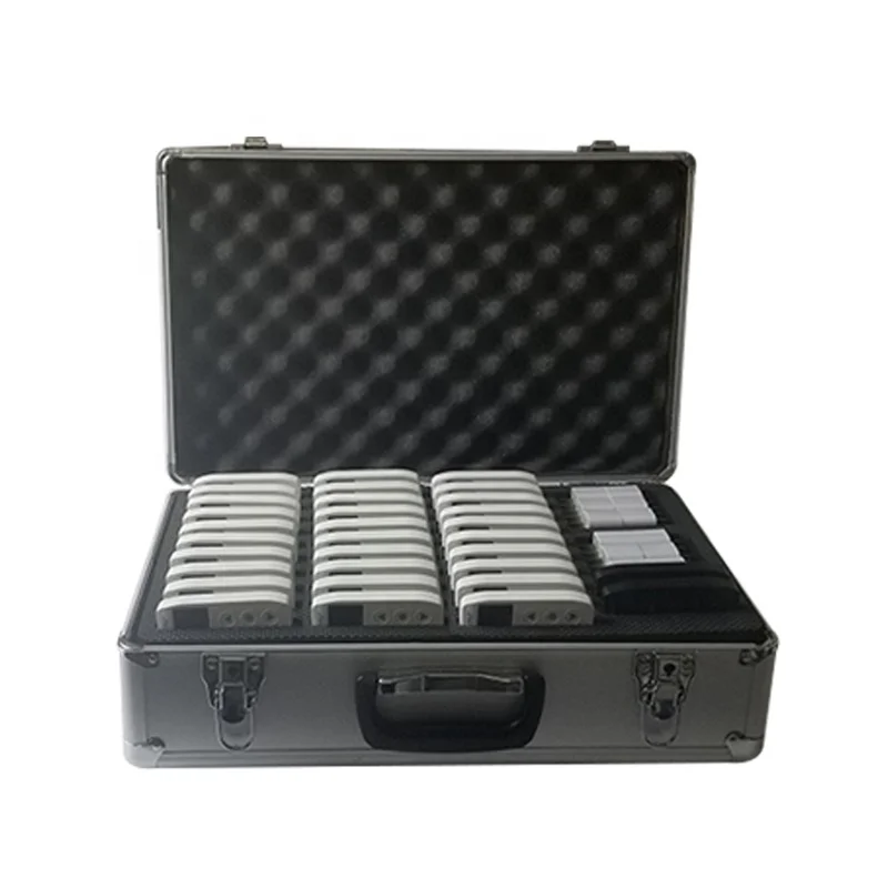 Wireless Tour Guide System with 2 Mic AUX Ports 328ft Range Church Translation System for Schools Museums Churches