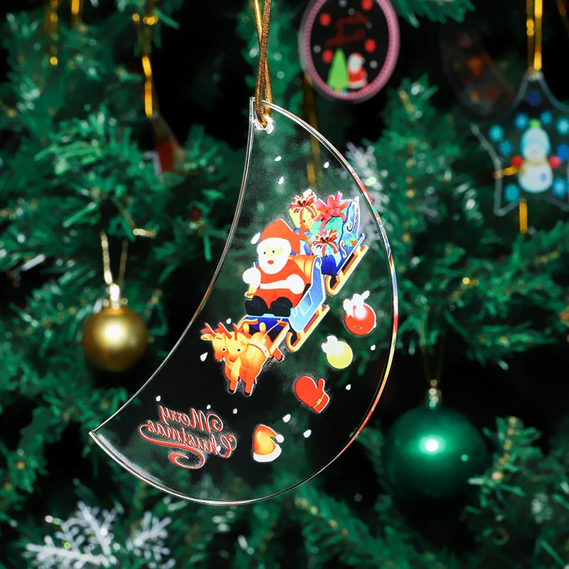 product xqgj 004 hot selling crystal moon shape hanging christmas tree decoration ornament for christmas gift-39