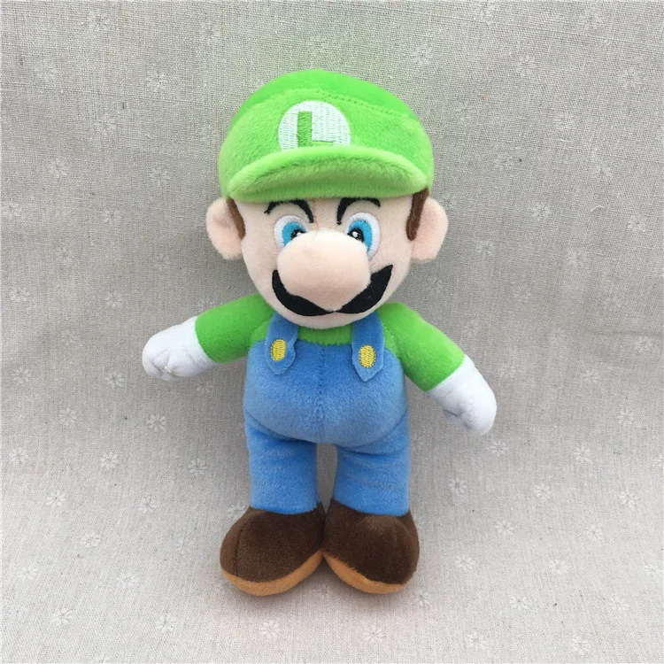 New 25cm Super Bros Plush Toy Mario Doll Toy Soft Stuffed Animal Dolls ...