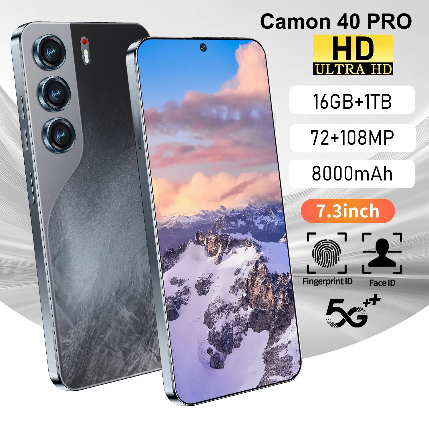 CAMON 40 Pro 5G Dual SIM Free Global 版 TECNO Camon 40 Pro 5G 12GB+256GB BLACK Dual SIM Unlocked