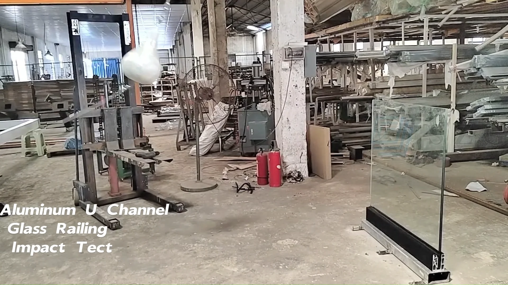 Aluminum Alloy Uchannels Clamp Profile Hardware For 1/2" 12mm Building