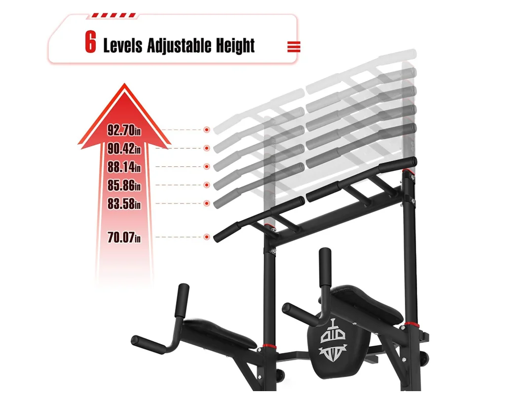 Силовая Башня Dip-станция, вытяжной стержень для домашнего тренажерного зала, оборудование для силовых тренировок, 400 фунтов.