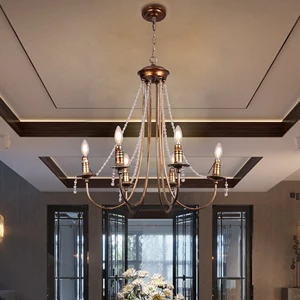 MEIYUN Hotel Project Aluminum LED Hanging Chandeliers Pendant Lights Crystal Big