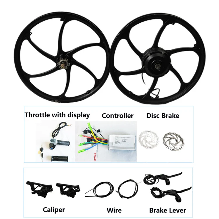 20 Inch 350W E Bike 36V Front Wheel Electric Bicycle Hub Motor