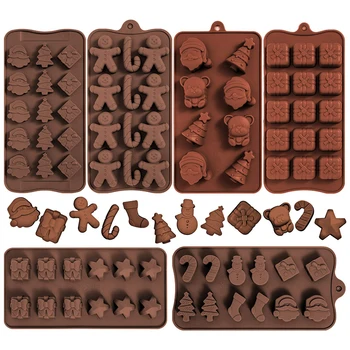 Custom Halloween Christmas Eco-friendly Non-stick Cake Moulds Silicon Chocolate Molds Baking Silicone Molds