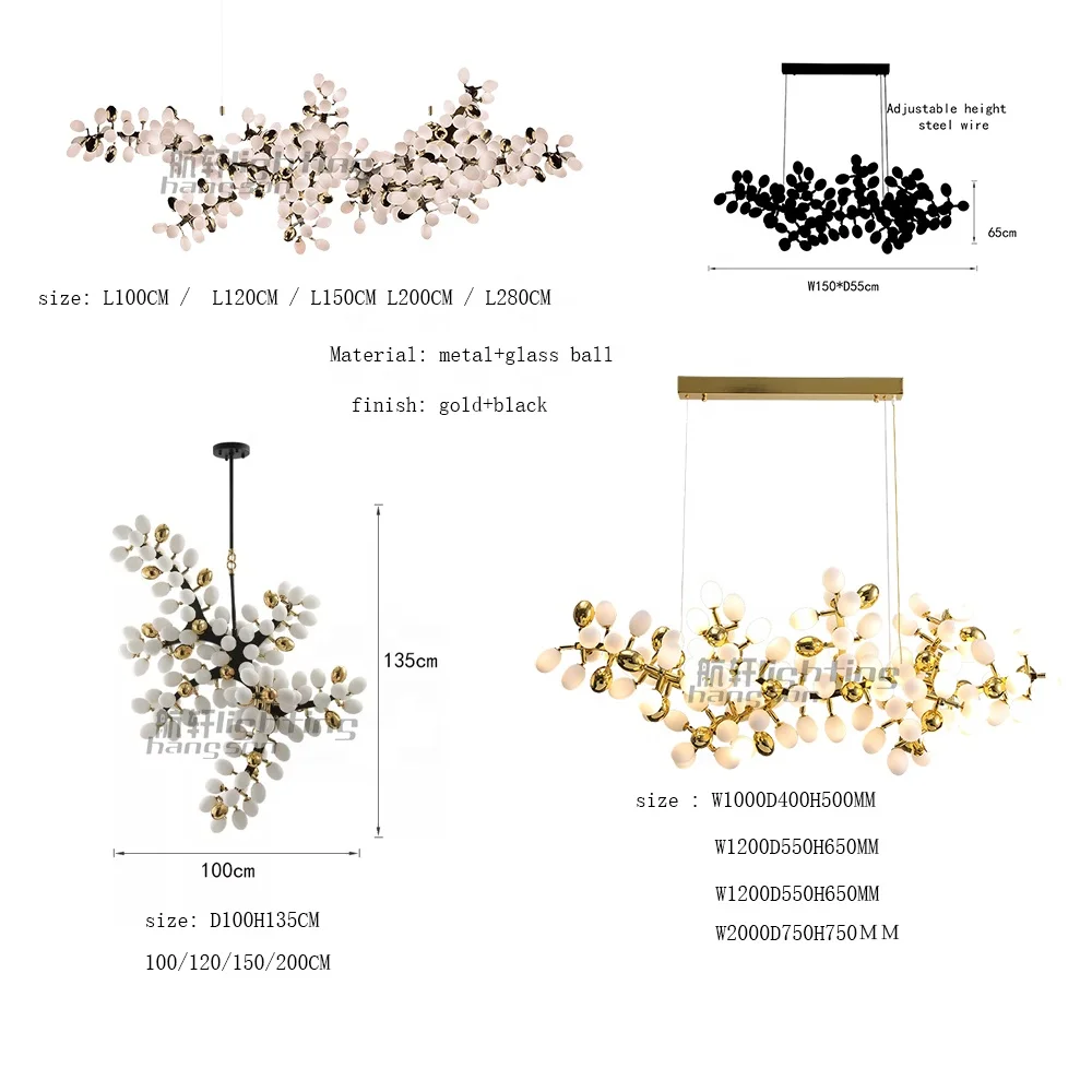 Modern Decorative Pendant Lighting Tree Branch Chandelier