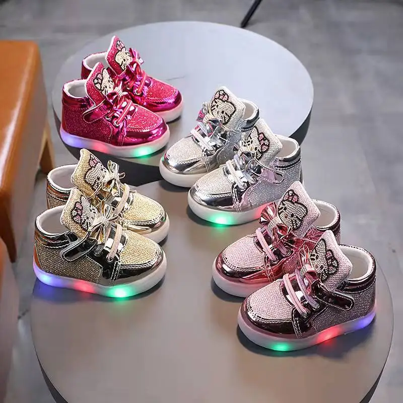 SRTUMEY Kids Baby Girls Boys Sneakers Toddler Non Slip Led Light Up Trainers Christmas Luminous Walk Shoes Girl Boy Birthday Gifts Flash Sales | Hots - Foto 9