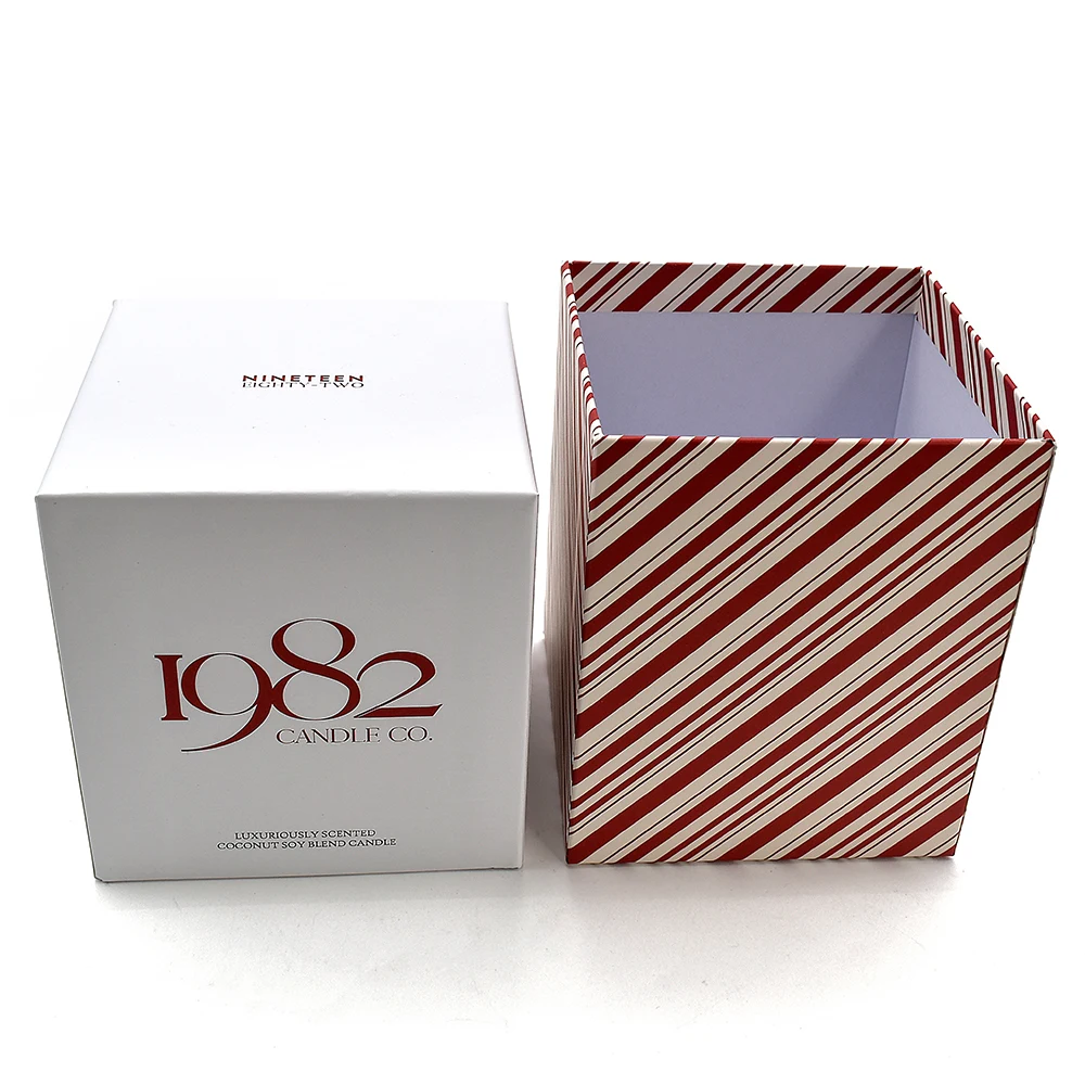 Free Design Custom Printing Logo Perfume Candle Gift Cardboard Package Box with Lid details