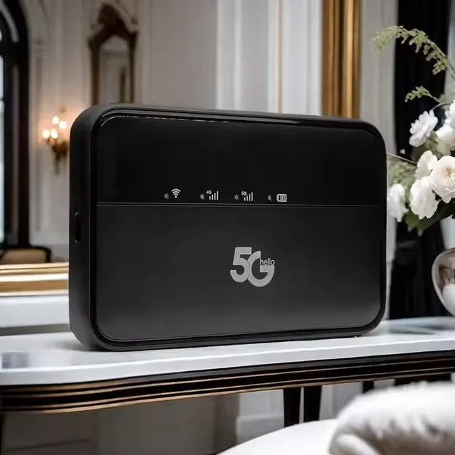 Jue Hong M3A-E 5G High-speed Portable WiFi LED OEM Type-C 5g Router with Sim Card Slot 5g Cpe 10000mAh 5g Modem 5g Router