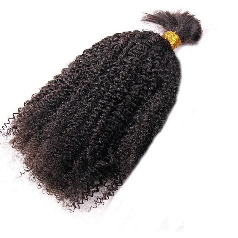Mongoliški afro garbanoti žmogaus plaukai, dideliais kiekiais, mikropynimas, plaukų audimas_voghion.com