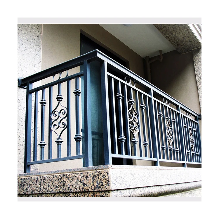 Luxury Interior Decoration Galvanized Steel Tube Iron Balcony Railings ...