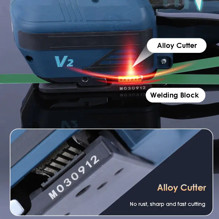 Ручные пластиковые ремни V2, автоматическая портативная упаковочная машина для ПП, ремни для домашних животных, Электрический обвязочный инструмент