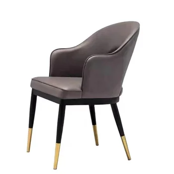 high quality french italian european restaurant hotel luxury traditional nordic modern PU leather dining chair