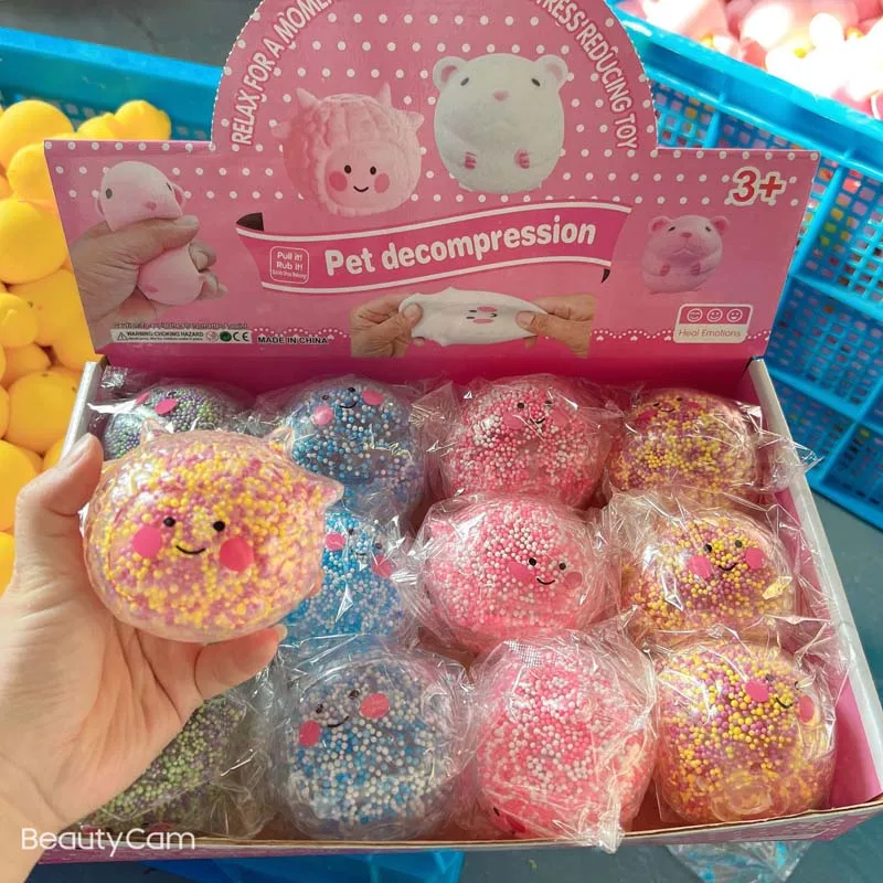 LED Luminous Octopus TPR Animal Squeeze An-ti Stress Squishy