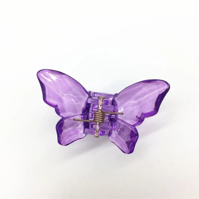 6pcs Women's Colorful Butterfly Claw Clips Sweet Butterfly Decor Hair  Accessories For Daily Use