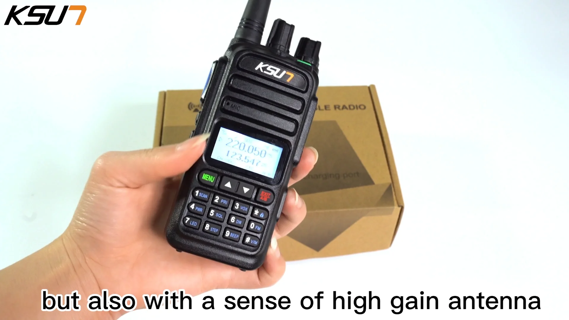 Radio de banda aérea Amateur, walkie-talkie de largo alcance, conjunto  inalámbrico, receptor de Radio Fm