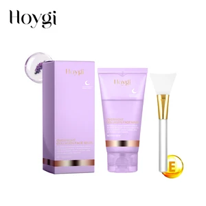 Hoygi Tear Facial Mask With Brush Moisturizing Anti Aging Anti Wrinkle Remove Freckle Overnight Collagen Peel Off Face Mask