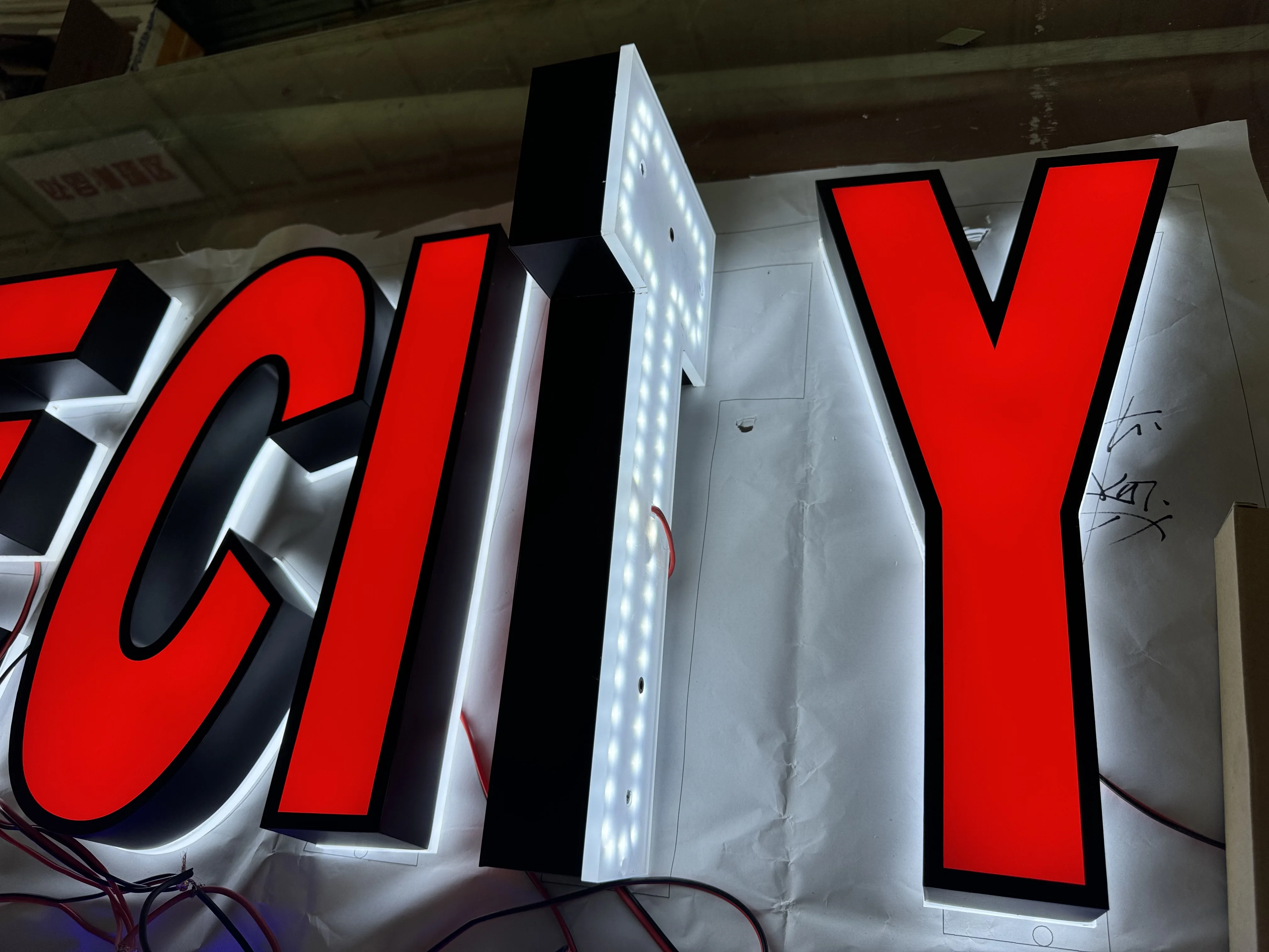 Custom 3D Front Lighting Led Channel Letter Logo Signs for Restaurant Pizza Kebab Store Front Signs
