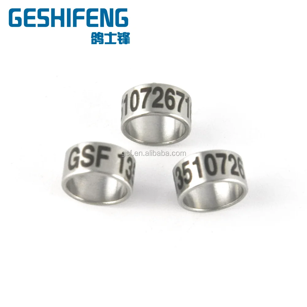 Open Stainless Steel Empty Ring Customer Can Use Laser Printing Machine ...