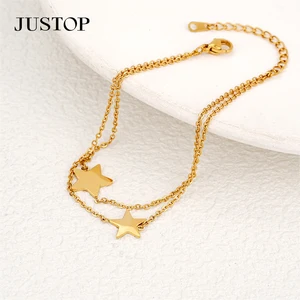 PVD 18K 24K Gold Cuban Snake "o" Shaped Stud Twisted Handcrafted Link Adjustable Fashion Jewelry Stainless Steel Bracelet Set