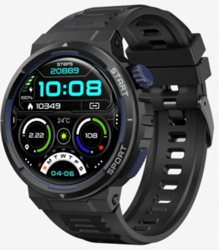 GPS Track 9Pro Smart Watch Men Full Touch Fitness Tracker Smart Clock IP68 Heart Rate Monitor Round Smartwatch