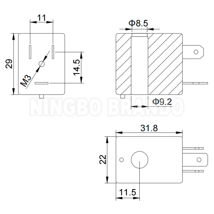 BAPC309031025 Milk Machine P206 DAIRYMASTER Electronic Pulsator Meter Jetstream Air Injector Solenoid Valve Plunger Assembly
