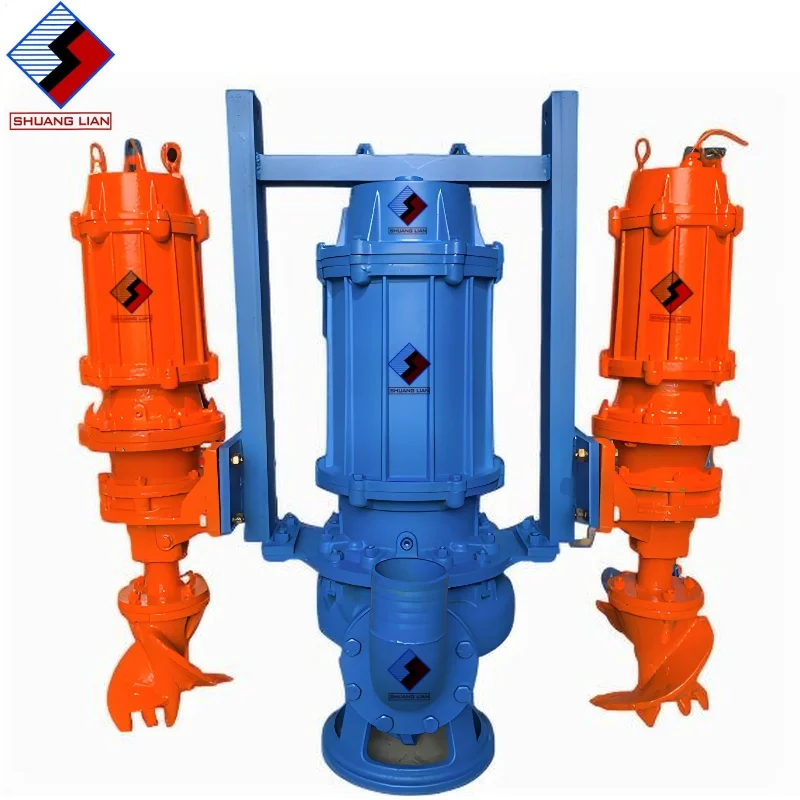 ZJQ Submersible Slurry Pump High Chromium Alloy Stirring Sand Pump Large Flow Non Blocking Vertical Sewage Pump